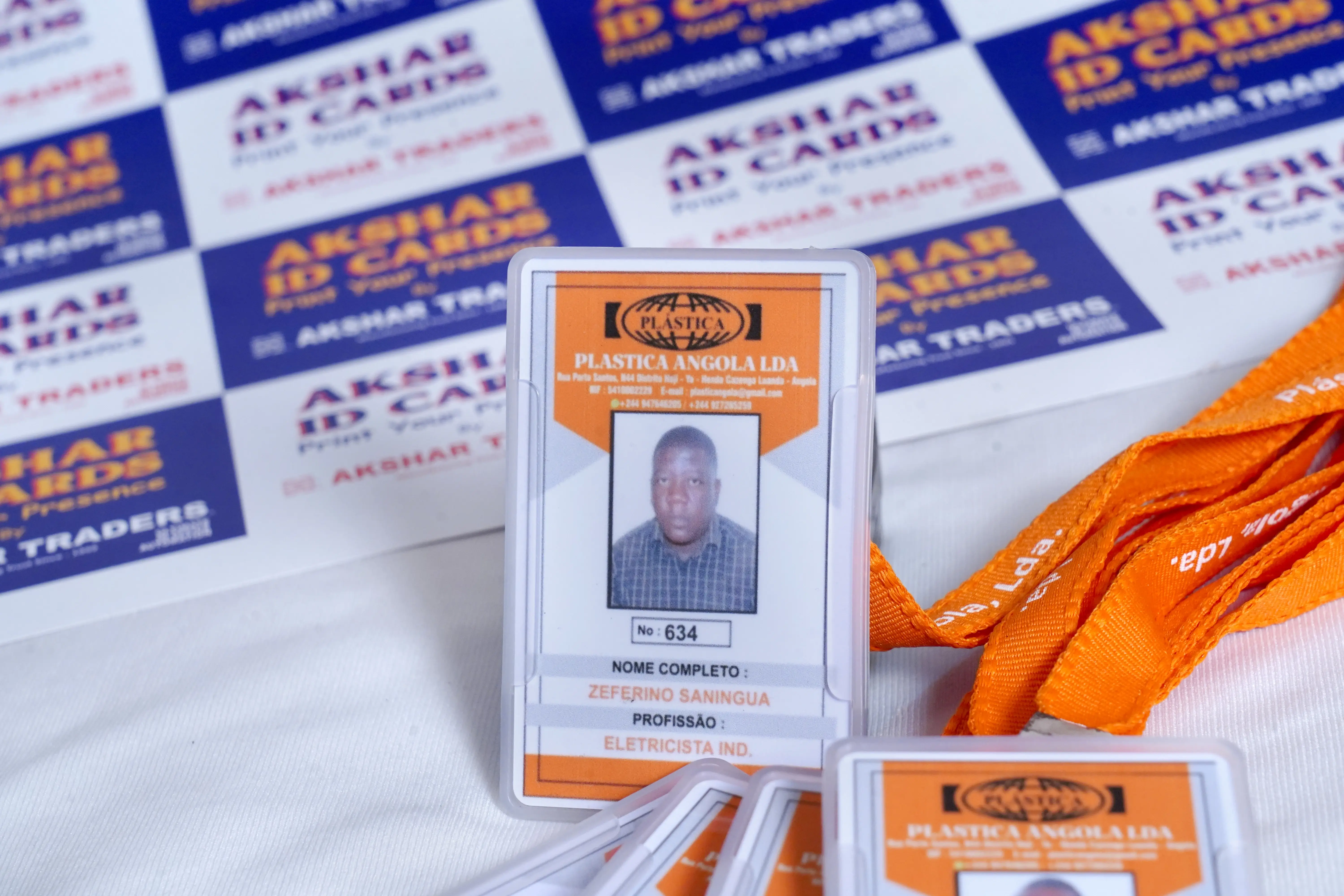 Employee ID Cards & Lanyards for Plastica Angola LDA 3